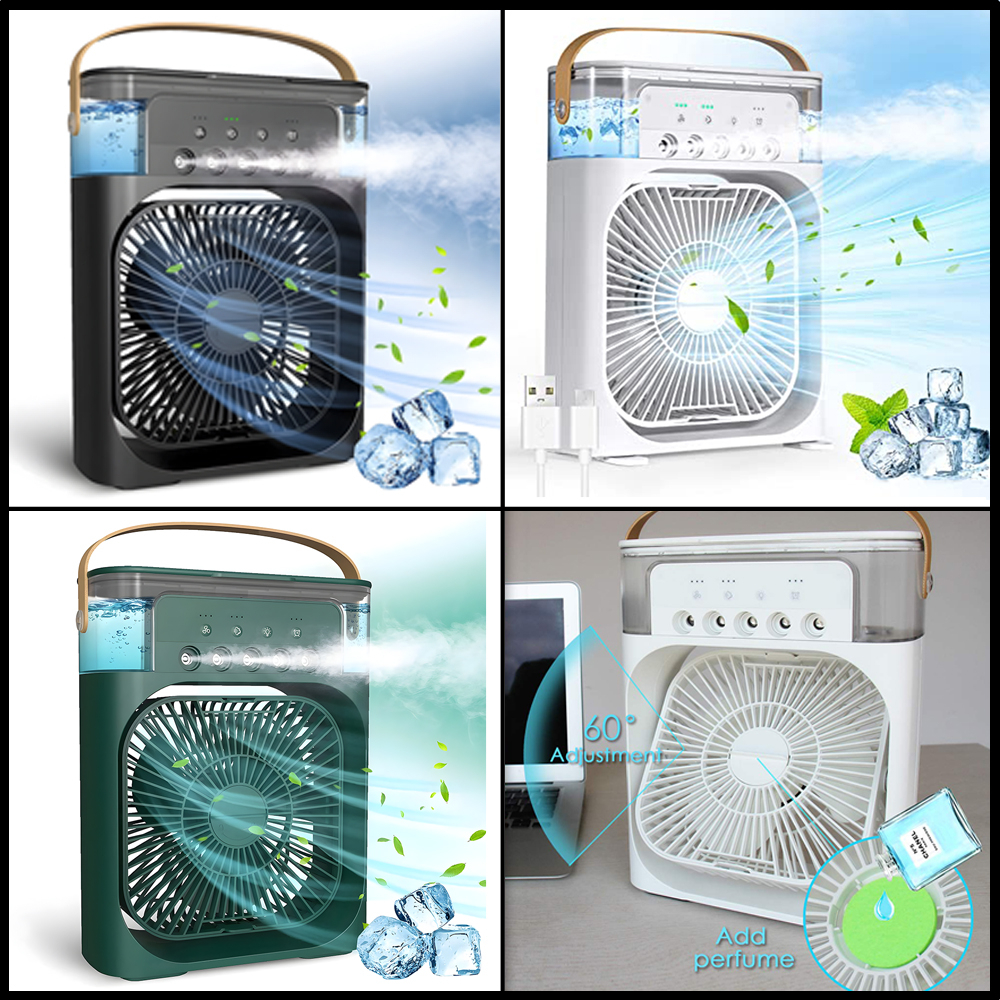 World Home Kipas Pendingin Mini AC Air Cooler Mobil Dan Ruangan Kipas Mini Super Dingin-4