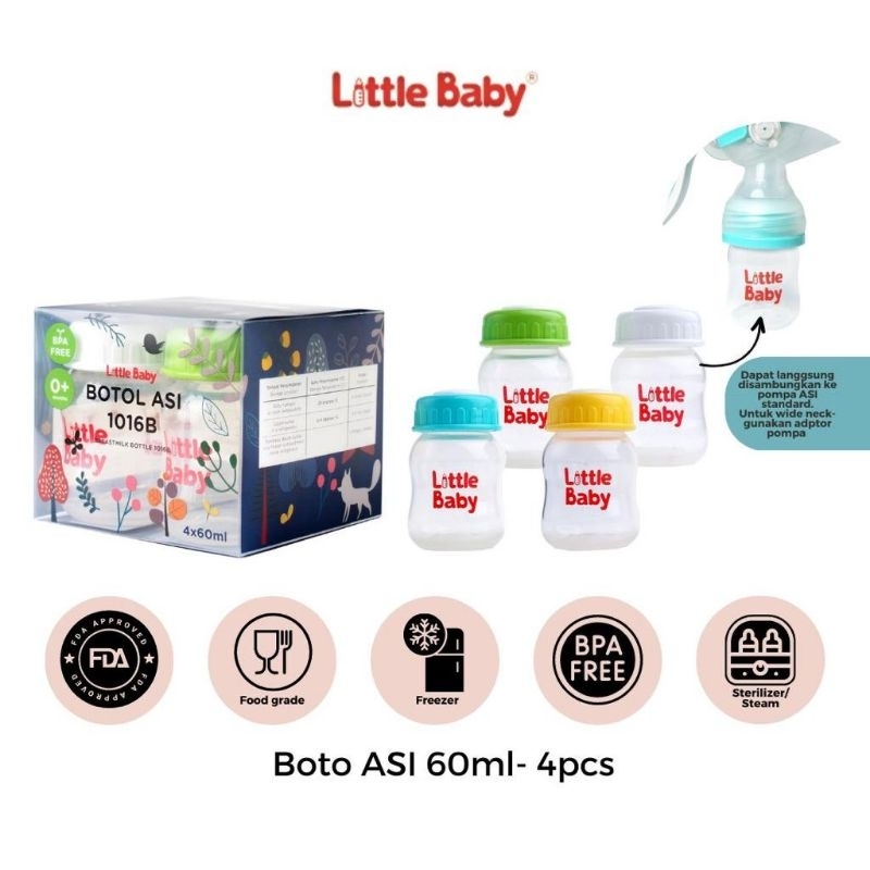 Little Baby Breastmilk Bottle Asi Bayi 60ml Isi 4