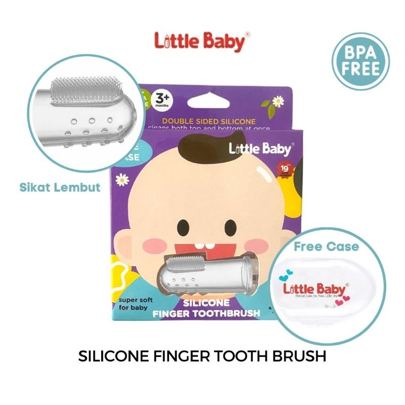 Little Baby Sikat Lidah Silicone Free Case / Sikat lidah bayi Dan Gigi