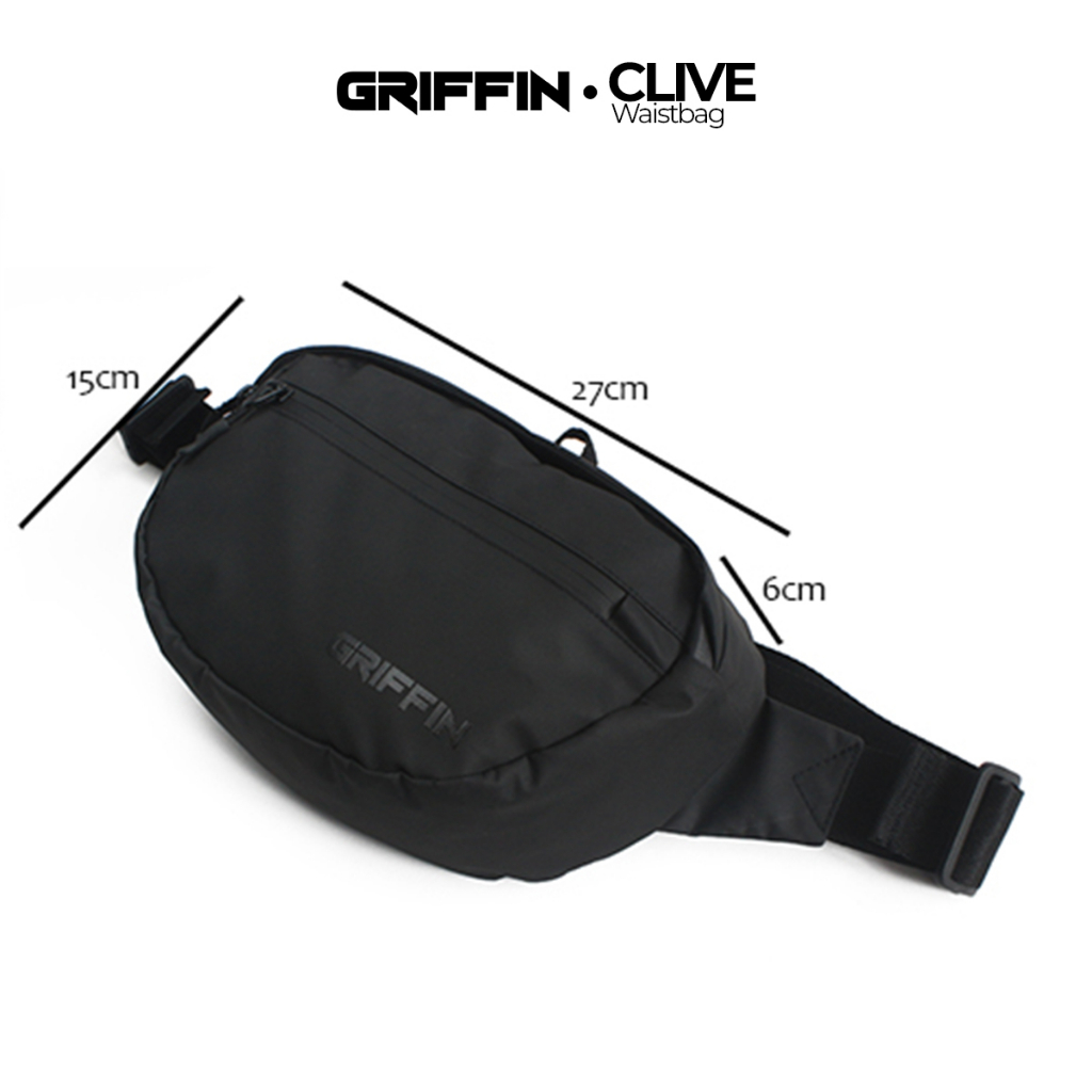 Tas Waistbag Pria Clive by Griffin Waterproof Keren