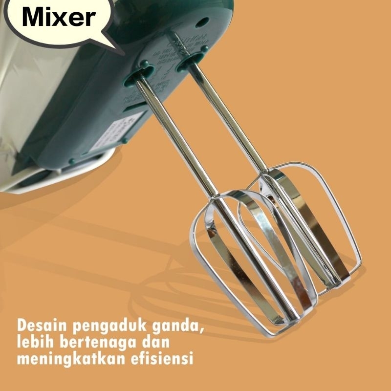 Hand Mixer Omicko / Mixer Tangan Listrik/ Kocokan Adonan Elektrik