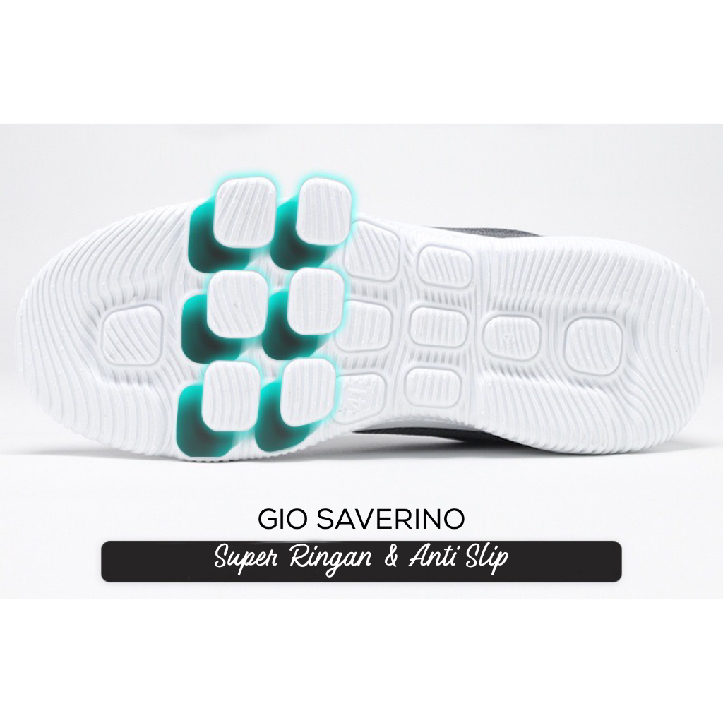 ORIGINAL Gio Saverino Sepatu Casual Pria Slip On Tapak Lentur Anti Slip Tom