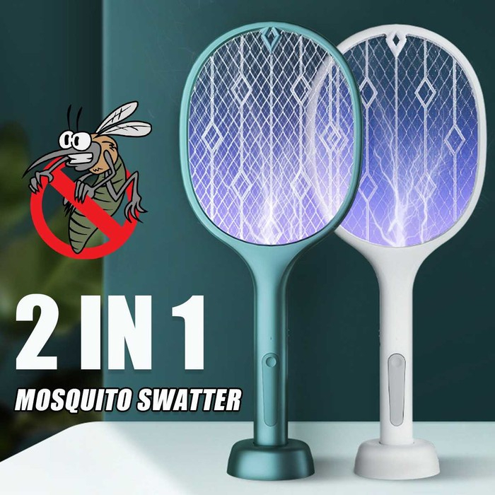 Rumah_kita2020 PROMO!!!Raket nyamuk, lampu tidur dan lampu anti nyamuk recharge canggih Insect Killer Mosquito Killer Perangkap Nyamuk Listrik 2in1 Raket nyamuk technology terbaru Raket nyamuk insect killer 2 ini 1