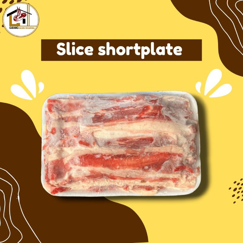 

Slice shortplate slice lemak 500 gr, 100% halal