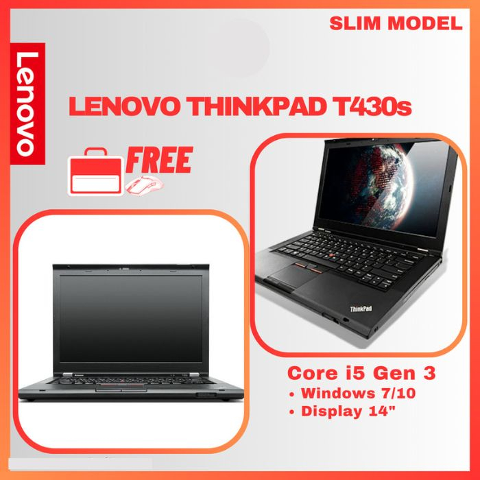 Laptop Lenovo T430s Core i5 Gen 3 Versi Slim