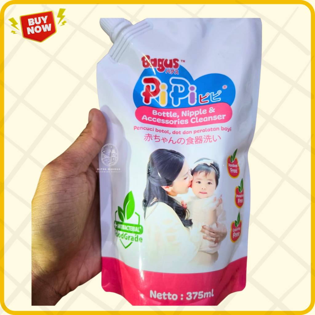 SALE!! BAGUS PIPI BOTTLE NIPPLE DAN ACCESSORIES CLEANSER BOTOL 400ml dan PUCH 375ml SABUN PEMBERSIH ALAT BAYI