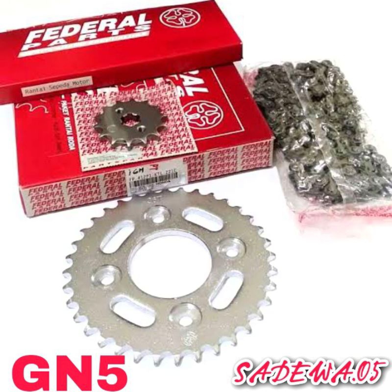 GER SET  RANTAI RODA HONDA GRAND LEGENDA FEDERAL PART
