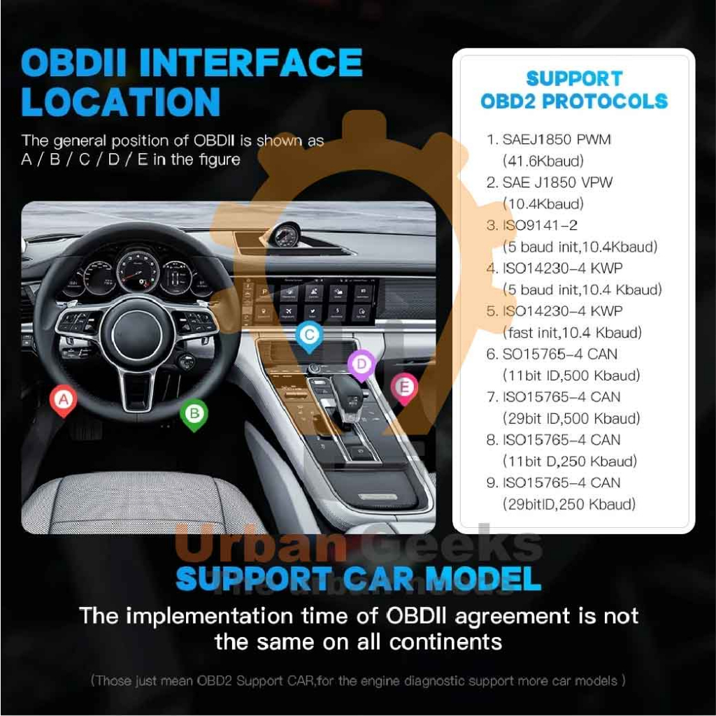 XTOOL AD10 AD20 OBD2 Diagnostic Scanner EOBD Bluetooth ELM327 android