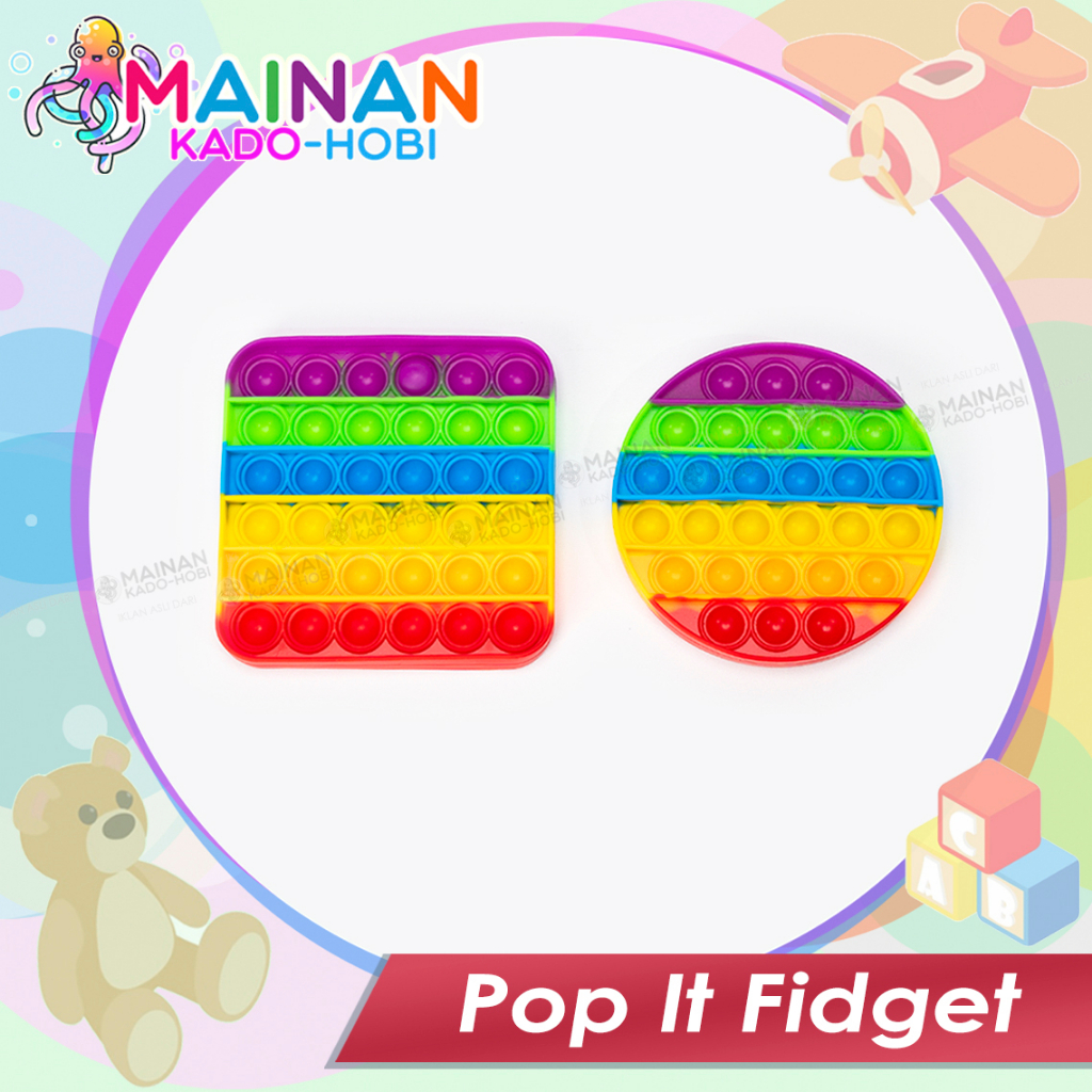 HADIAH ULANG TAHUN MAINAN ANAK EDUKASI PENCET POP IT FIDGET ANTI STRESS GAME