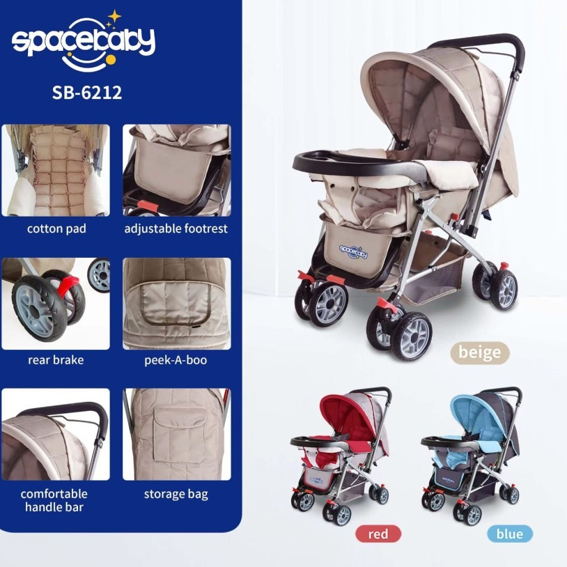 Stroller Space Baby Stroller Bayi Lipat Kereta Dorong Bayi SB 204/214/6055/6202/6212/8050/6033/203
