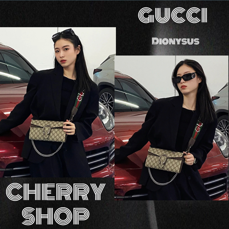 100% authentic GUCCI Dionysus Small Shoulder Bag Tas Wanita/Messenger/Tas Bahu