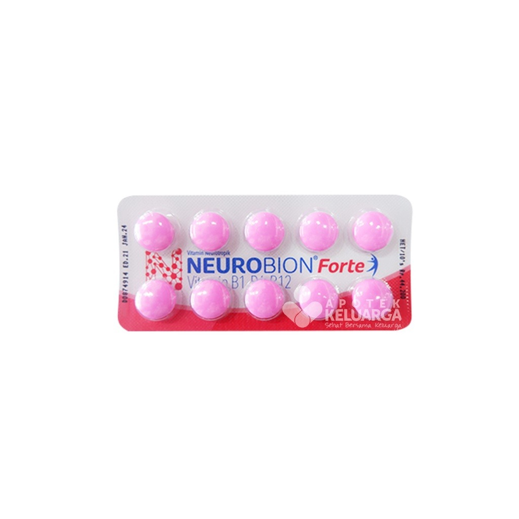 NEUROBION FORTE TABLET STRIP #VITAMIN SYARAF #VITAMIN UNTUK KEBAS #VITAMIN PENGHILANG KESEMUTAN COD 