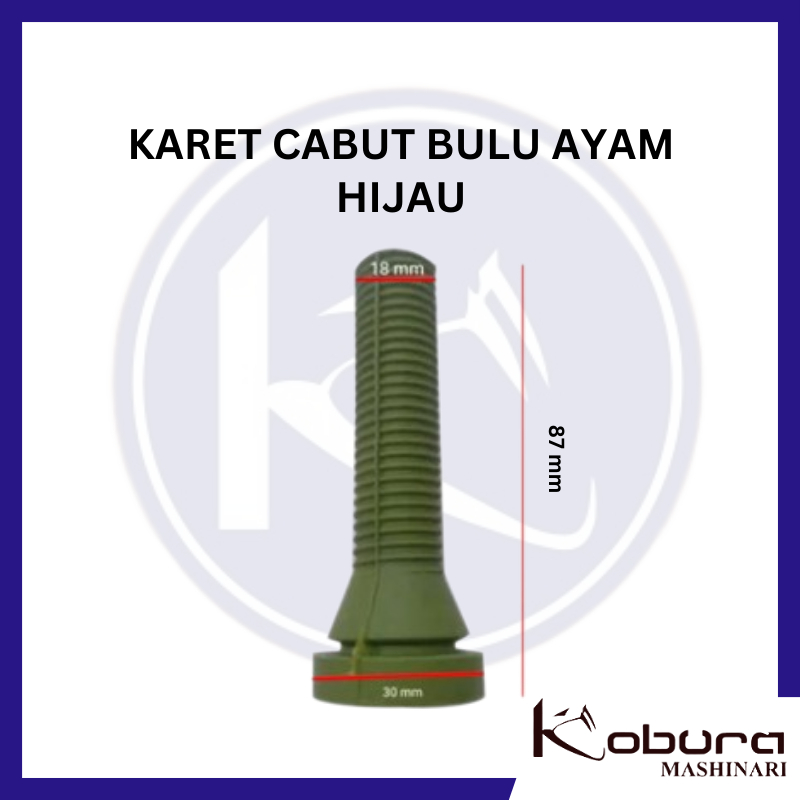 Karet Cabut Bulu Ayam Full Karet Hijau Karet Mesin Pencabut Bulu Ayam Alat Bubut Karet CBA Plucker R