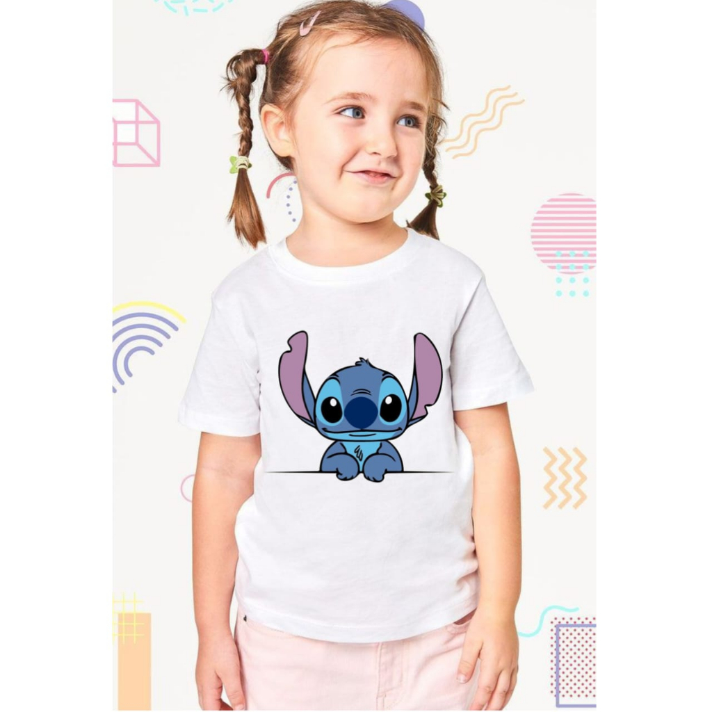 KAOS KARAKTER STITCH ANAK 1-8 TAHUN