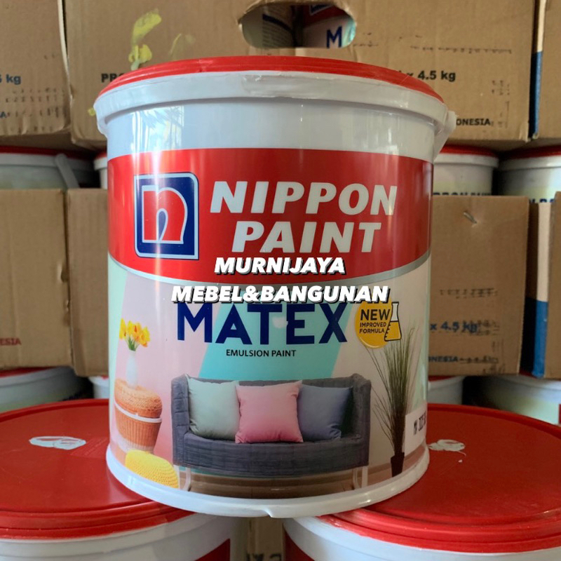 MATEX NIPPON PAINT CAT TEMBOK 4,5KG INTERIOR TIDAK LUNTUR WARNA SOFT