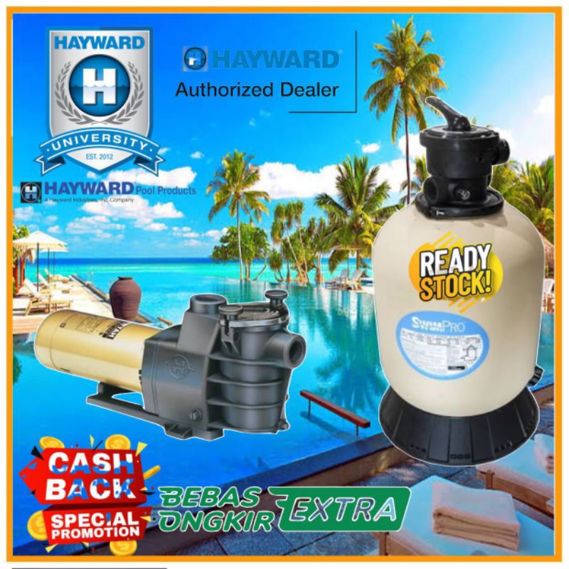 Pompa Kolam Renang Hayward 2Hp + Sand Filter Hayward S270