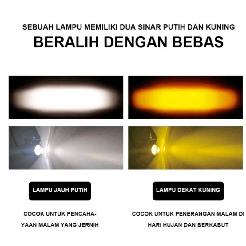 paket lampu tembak D2 Laser 2pcs+ saklar on on/off 12 volt