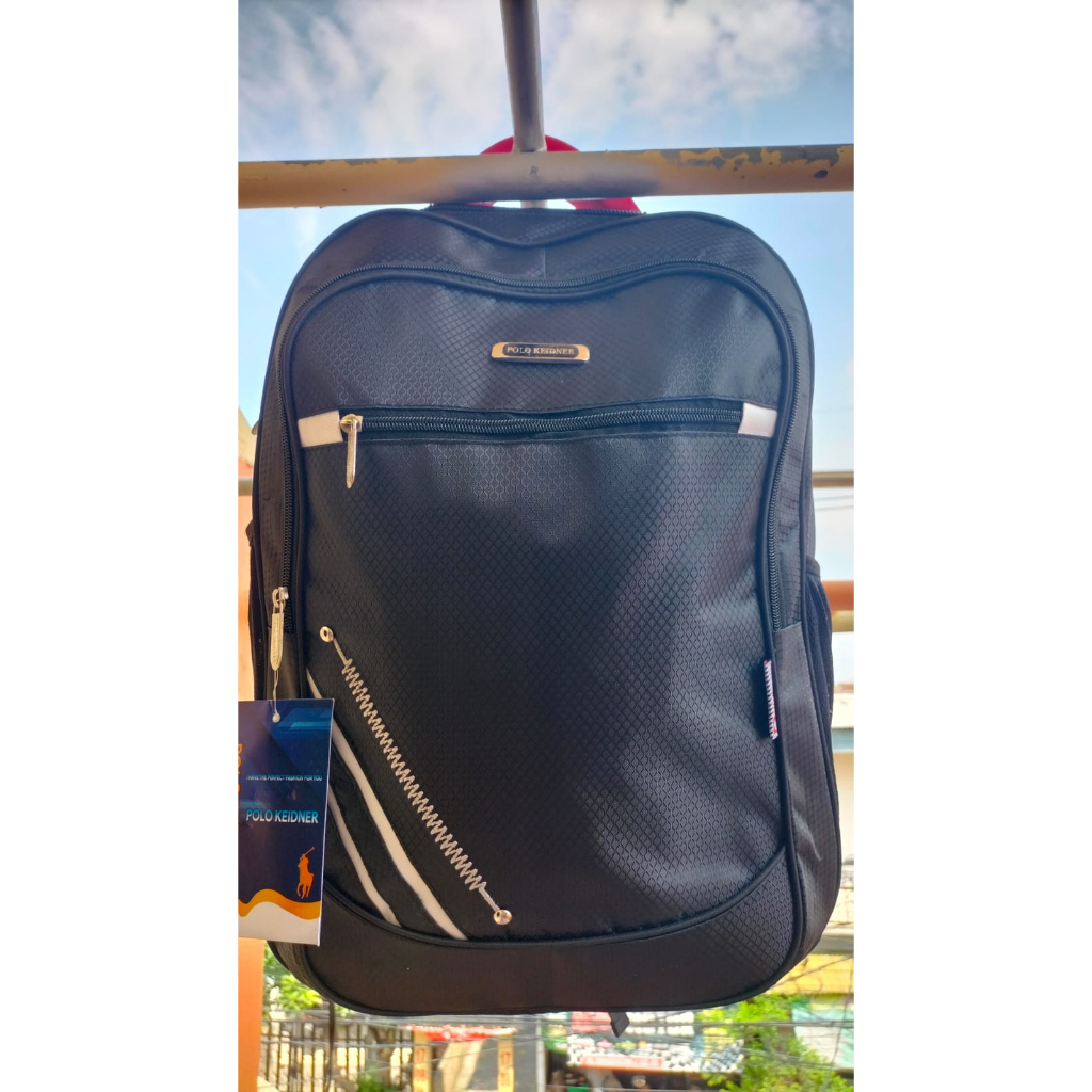 SALE PROMO TAS RANSEL POLO HITAM SEKOLAH KERJA KULIAH TRAVEL PRIA WANITA CEWEK COWOK KADO HADIAH BERKUALITAS TERJANGKAU TERMURAH PALING LARIS