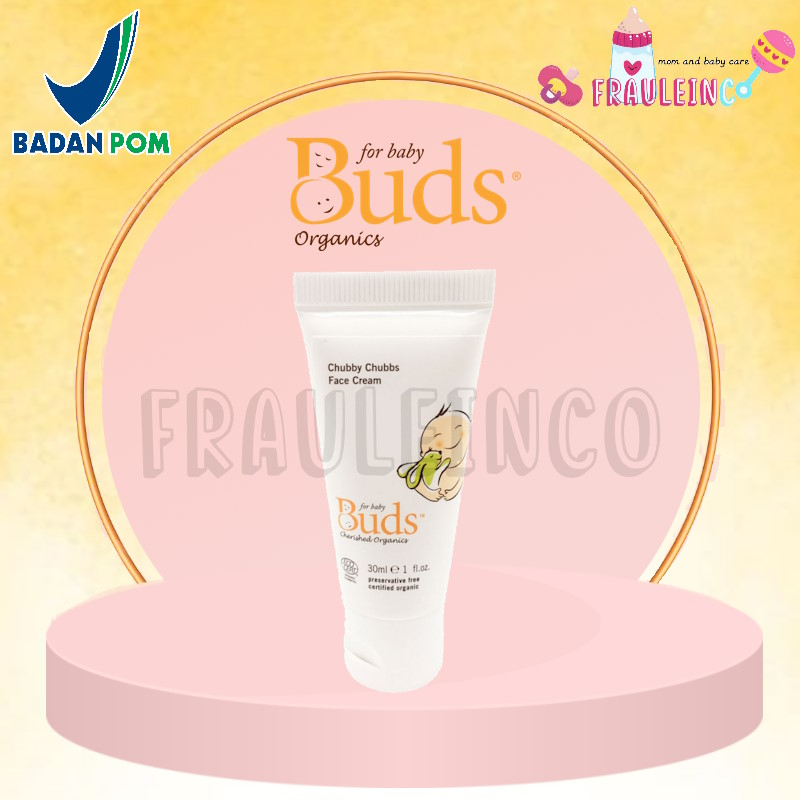 Buds Organics- Chubby Chubbs Baby Face Cream 30ml - Krim Wajah Bayi Organik