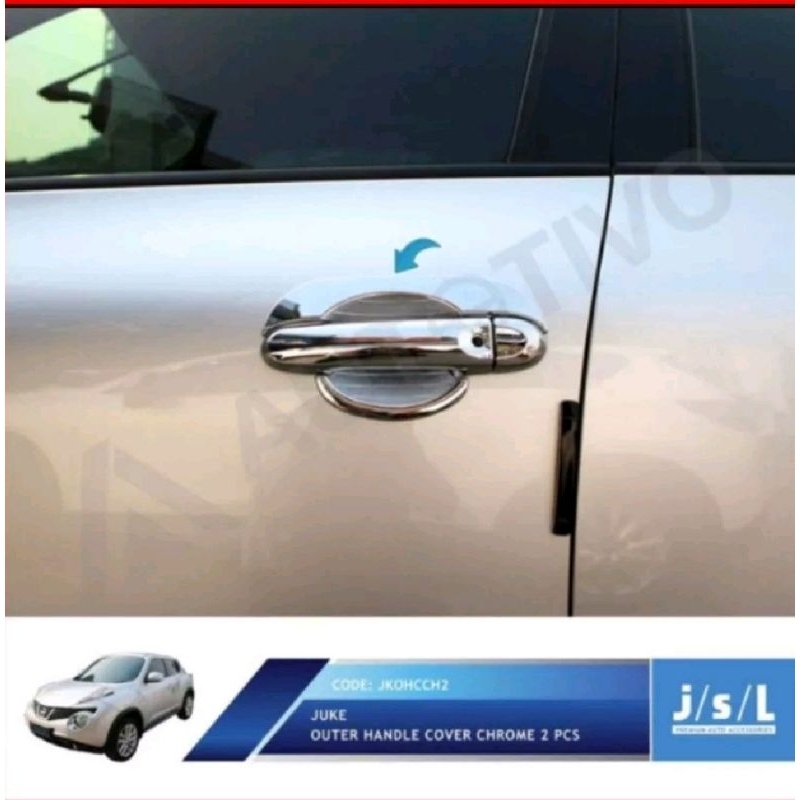 outer handle nissan juke mangkok pintu depan dalam handle cover chrome nissan juke jsl variasi crome