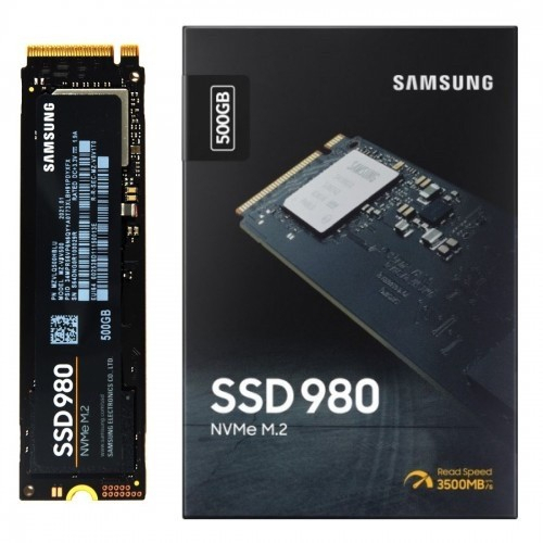 Samsung 980 500GB PCIE 3.0 M.2 NVMe Gen 3 x4 SSD