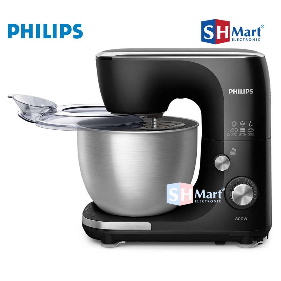 STAND MIXER PHILIPS KAPASITAS 5 LITER HR7922/90 800 WATT KITCHEN MACHINE PHILIPS GARANSI RESMI