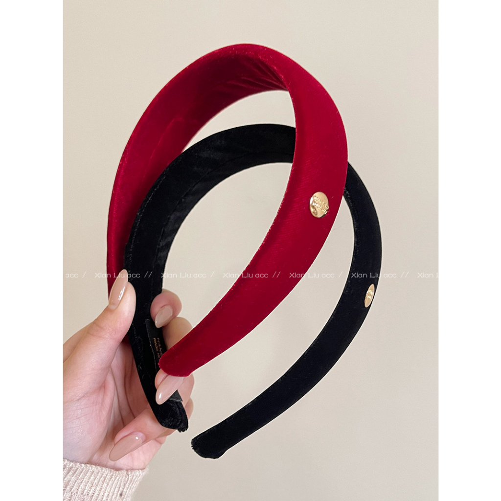 Caliloops Bando Busa Polos Korean Style Headband Wanita Dewasa Jiwo