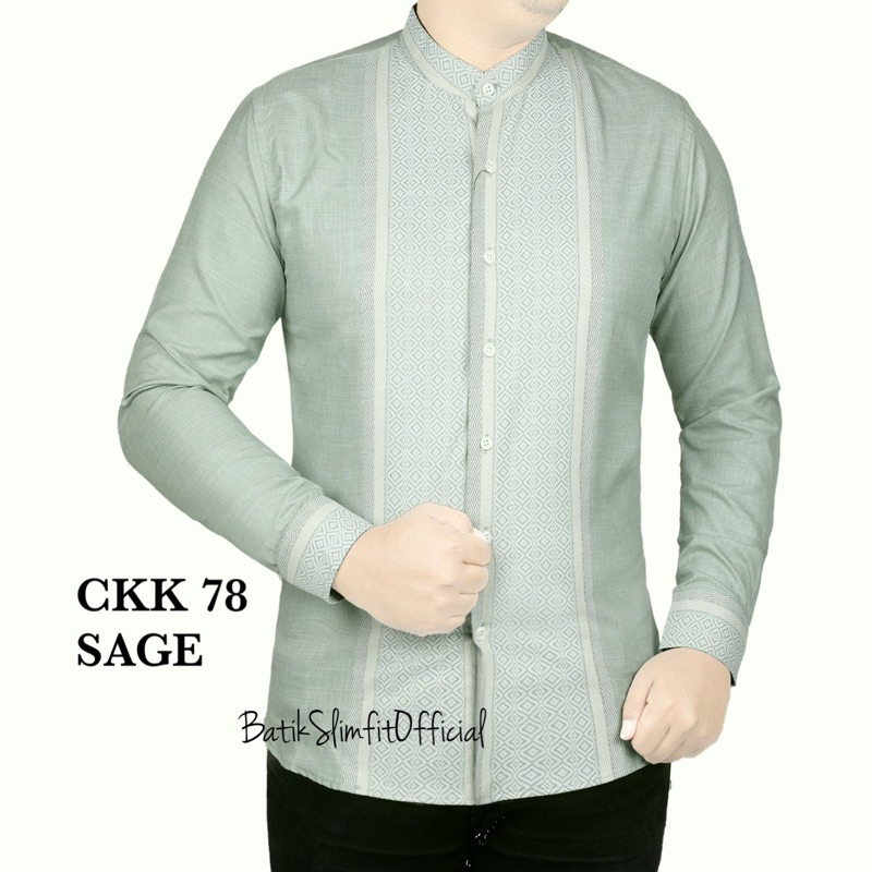 BAJU MUSLIM PRIA KERAH KOKO // BATIK KERAH KOKO MUSLIM