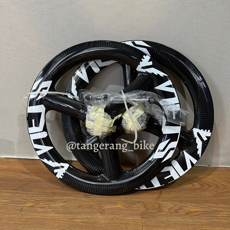 Wheelset Carbon Viets 20 Inch 406 Discbrake 3 Spoke
