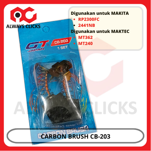 Carbon Brush CB-203 RP2300FC 2441NB MAKITA MT362 MT240 MAKTEC