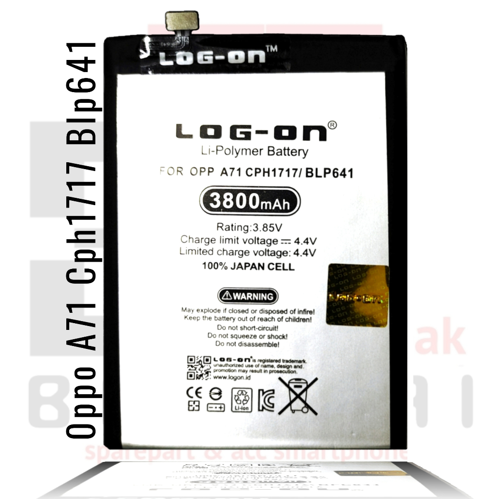 Log on - BLP641 Oppo A71 Double IC Battery Baterai Batre