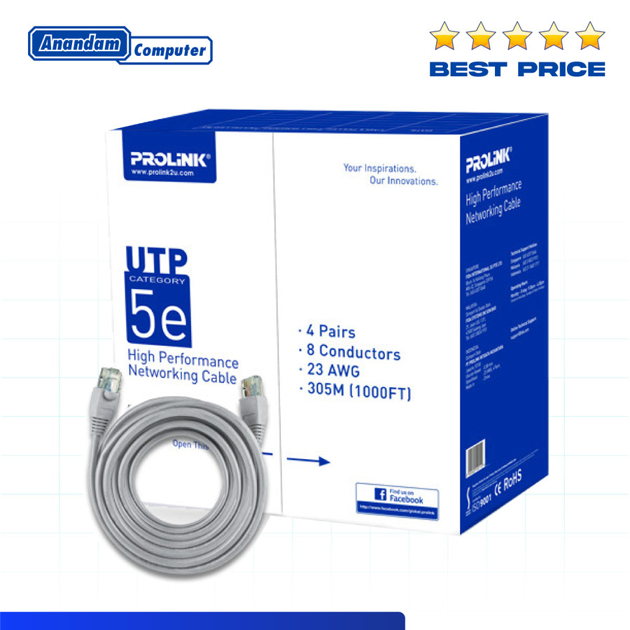 Kabel UTP PROLINK Cat5e Cat5 - UTP Cable Roll