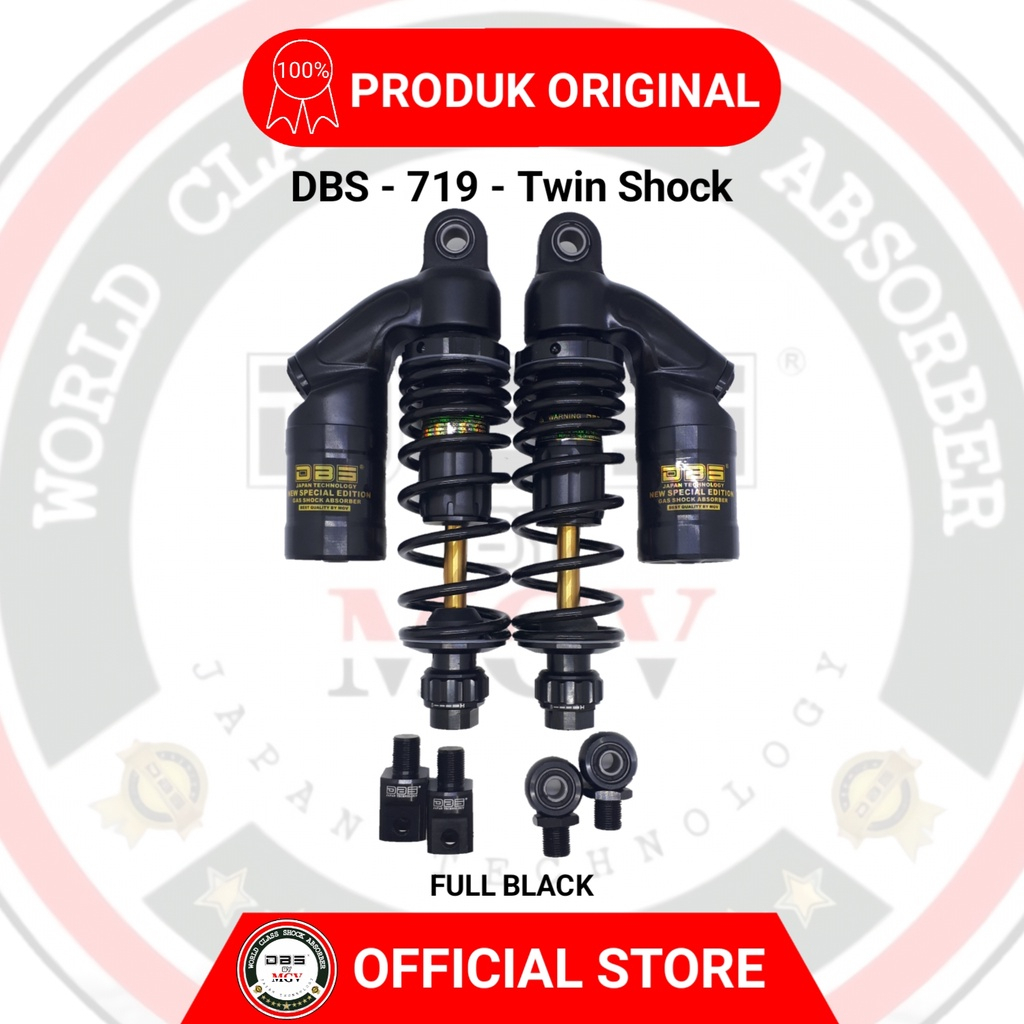 DBS Shockbreaker Tabung VON SERIES GP-719 280mm Skok Shock Belakang JUPITER Z Z1 VEGA R ZR LEXAM FORCE FizR F1ZR CRYPTON