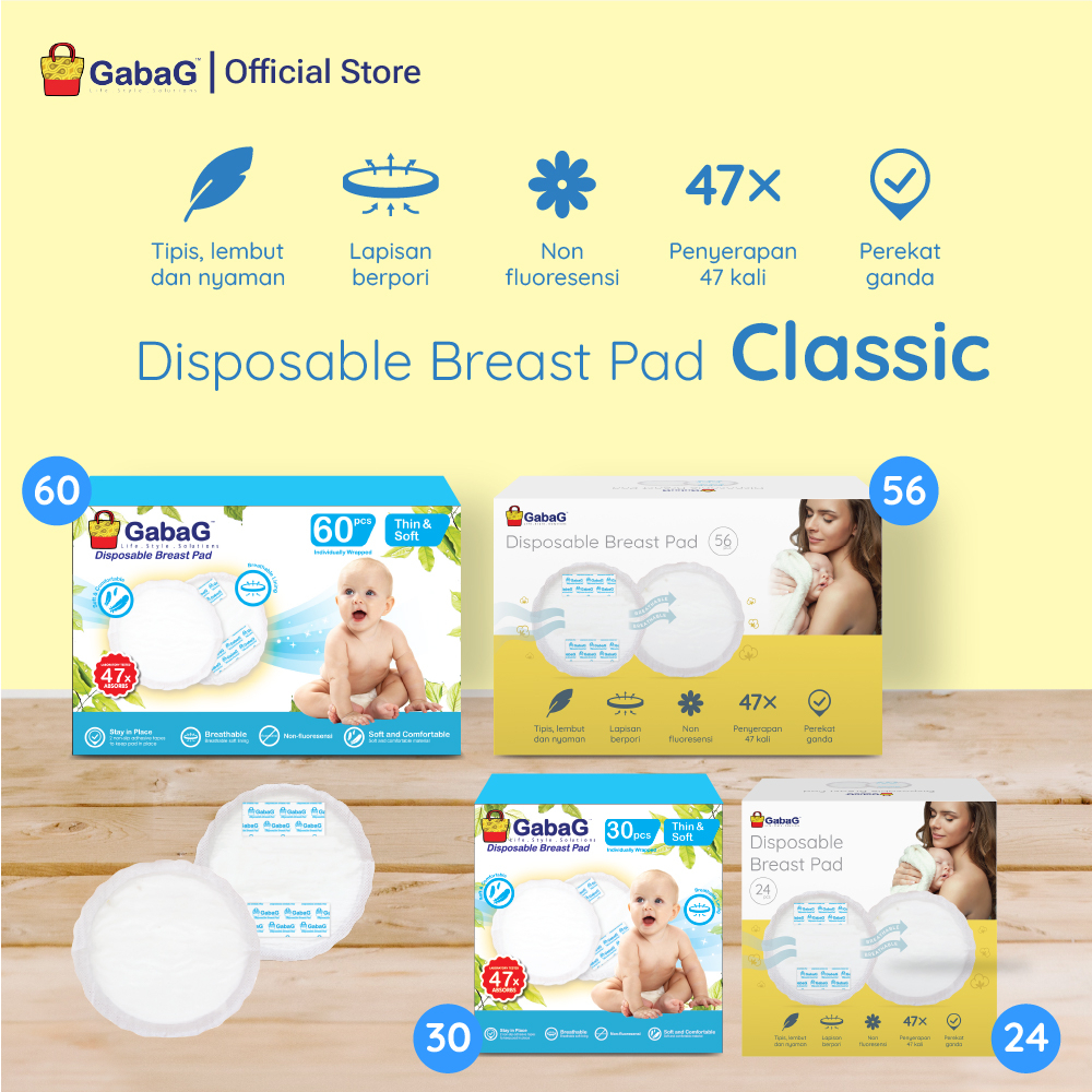 GABAG - Breastpad Classic - Penyerap Asi