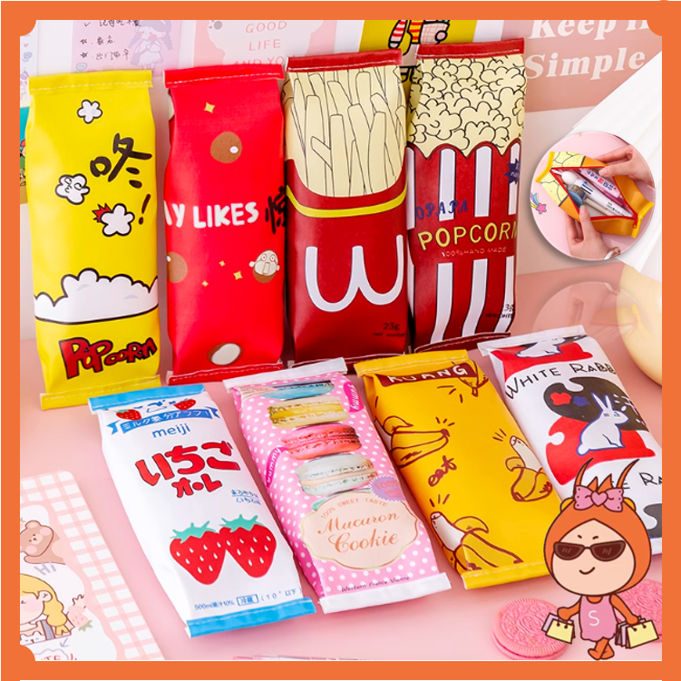 

Reseller Welcome - S5823 Kotak Pensil Anak Fashion Motif Snack / Tempat Pensil Fashion Jepang / Kotak Pensil Lucu / Kotak Pensil Anak Unik