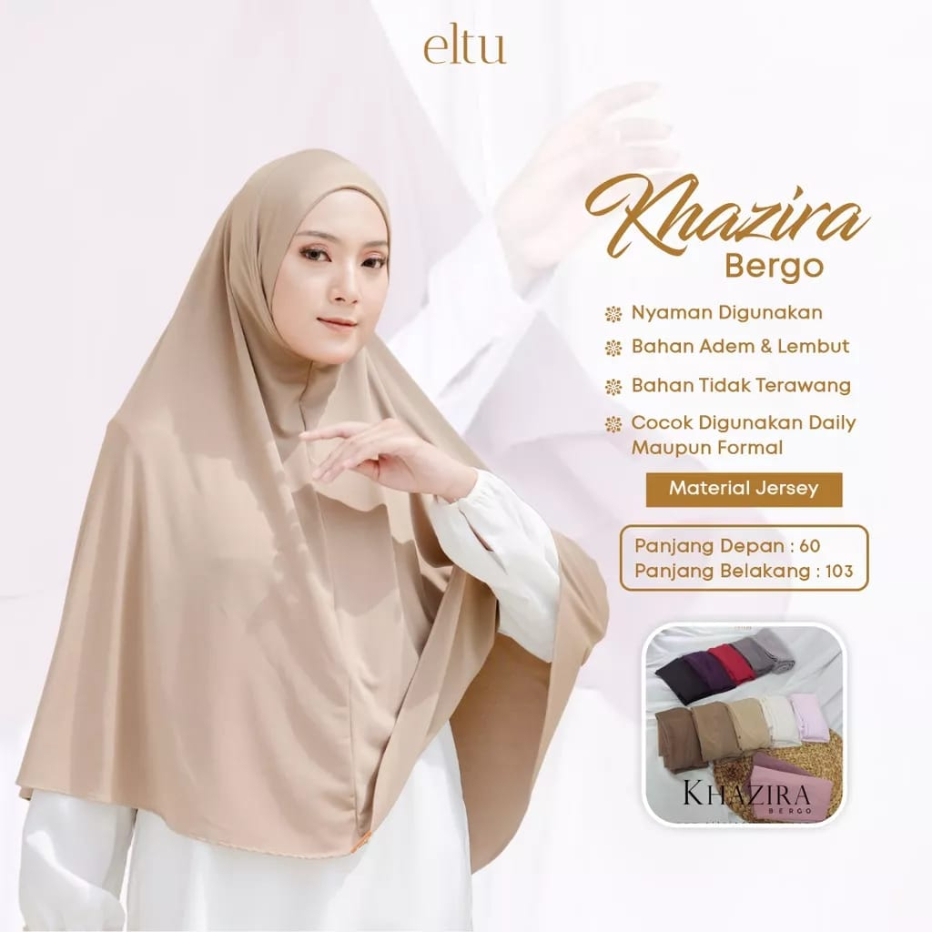 Hijab Instan /Jilbab Bergo Eltu /Jilbab Syari /Khazira Bergo Eltu