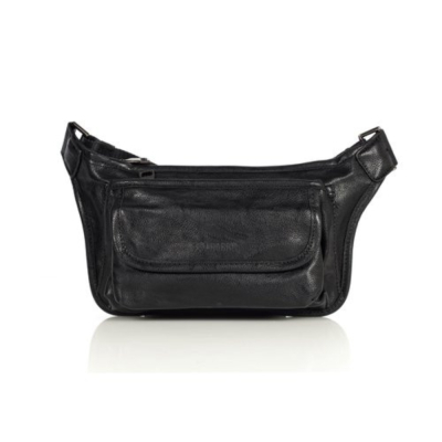 FULLHARDY - Waist Bag Kulit Beyond SK 9116 PU - Hitam Diskon