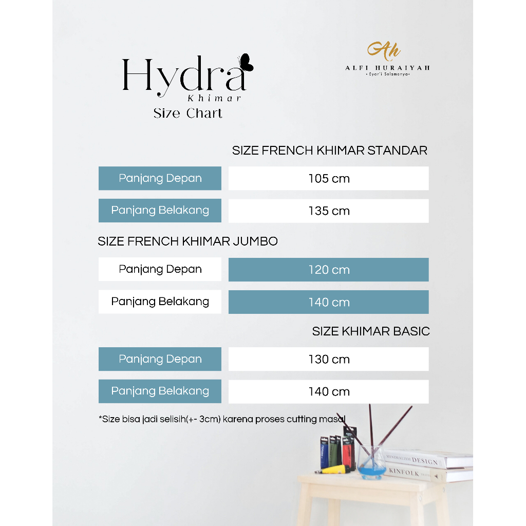 HYDRA GAMIS n KHIMAR BASIC n FRENCH KHIMAR FK by ALFI HURAIYAH