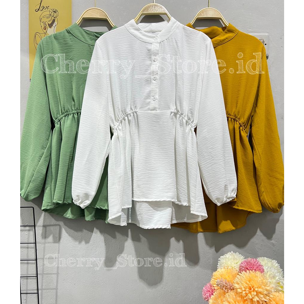 Cherry_ KD02 BLOUSE ARIFLOW WANITA | ATASAN FASHION LENGAN PANJANG