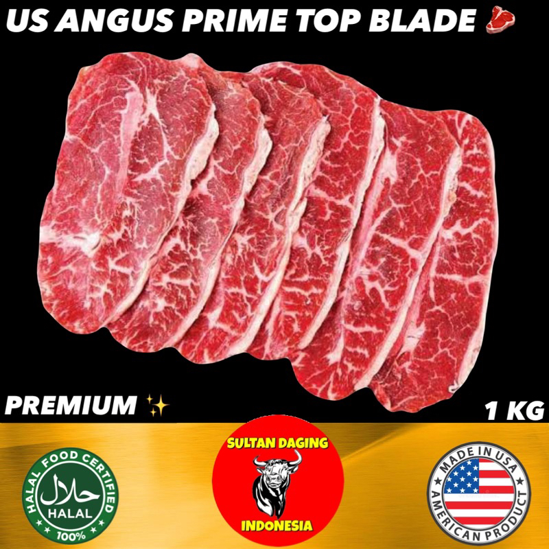 

TOP BLADE SLICE BEEF SLICE 1 KG 1MM IMPORT DARI USA/ TOP BLADE SLICE BEEF/ TOP BLADE SLICE USA/ TOP BLADE BEEF PRIME