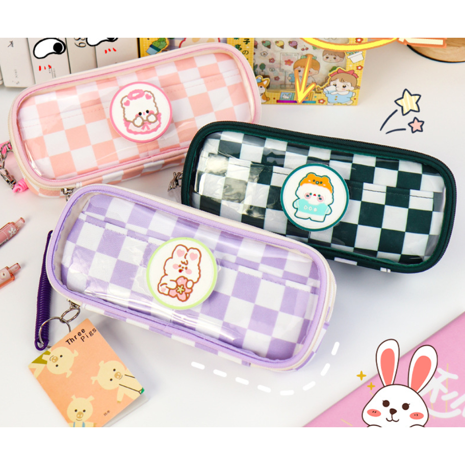 

Tempat Kotak Pensil Pen Kapasitas Besar Model Korea Dengan Pegangan Tangan FCS017