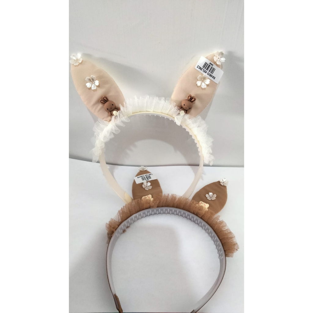 ❤ RATU ❤  Bandana Mandi Headband | Bando Pita Kuping Kucing Bulu Halus