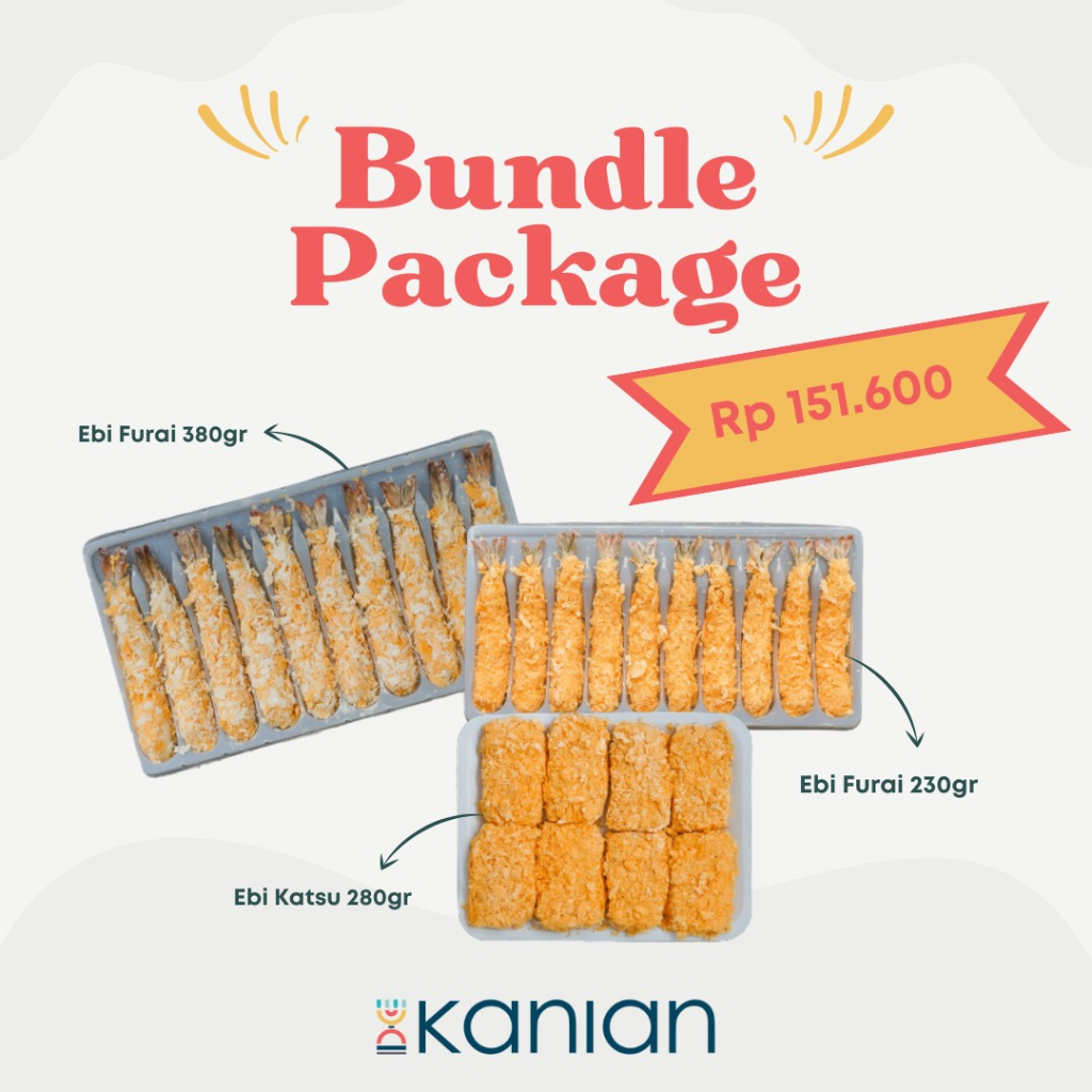 

Bundle Package Ebi Katsu dan Ebi Furai Udang vanname Frozen