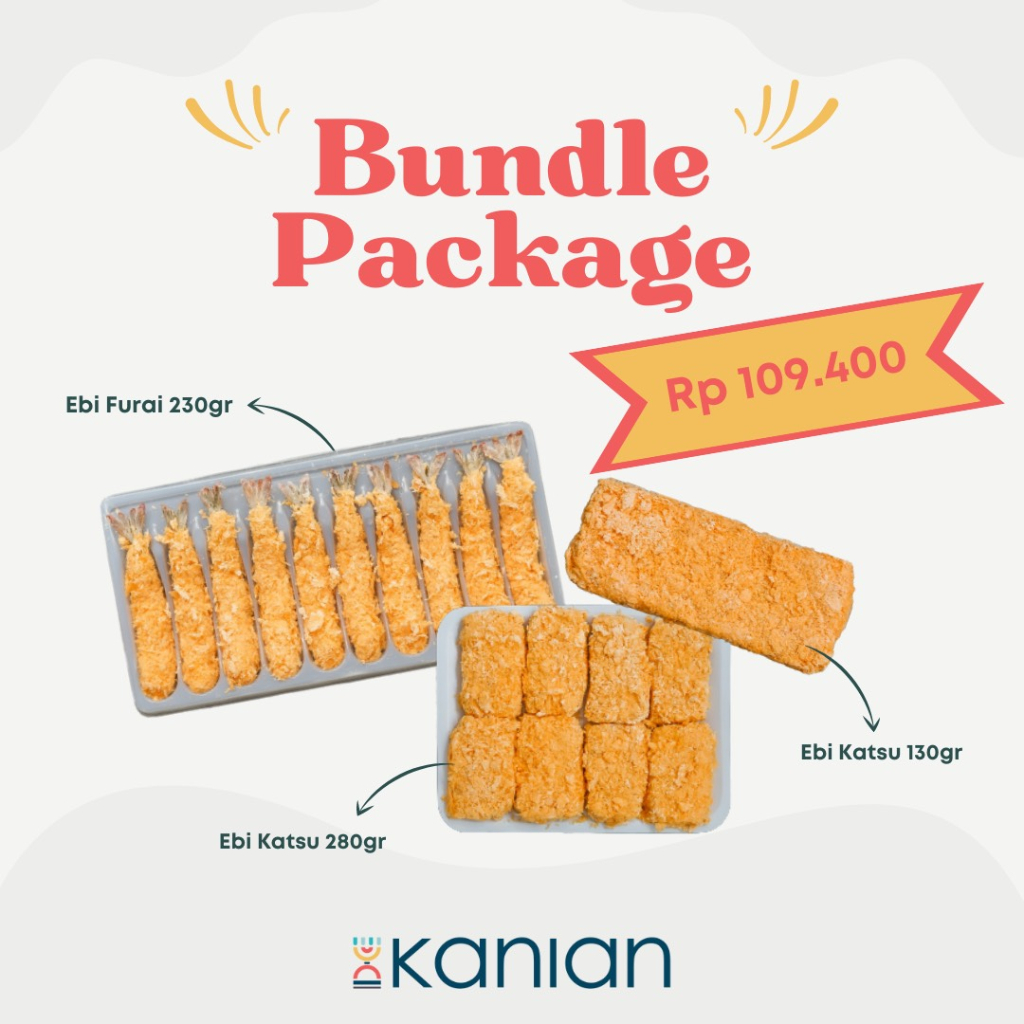 

Bundle Package Double Ebi Katsu dan Ebi Furai Udang vanname Frozen