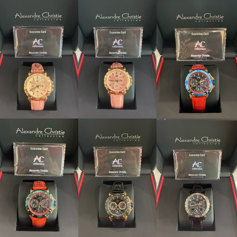 Jam Tangan Alexandre Christie Ac 9205 Collection Original Wanita Kulit