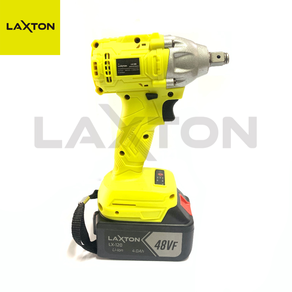 LAXTON LX120 Mesin pembuka baut ban impact wrench brushless cordless baterai MURAH LARIS