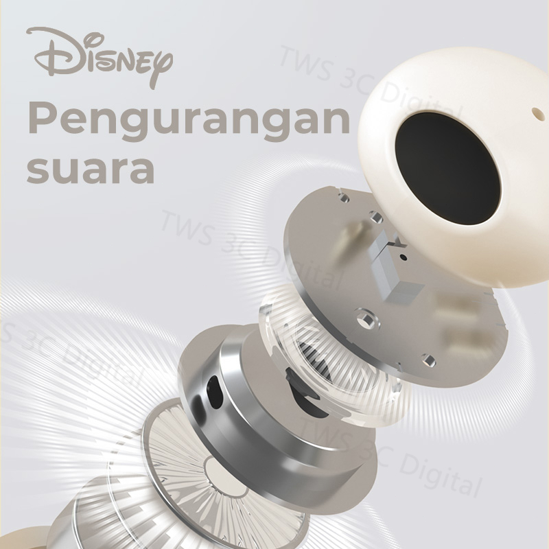 [New Arrival] 100% ORI Disney Headset Bluetooth 5.3 TWS Earphone Dukungan untuk Android/IOS HIFI Musik Dengan Mikrofon