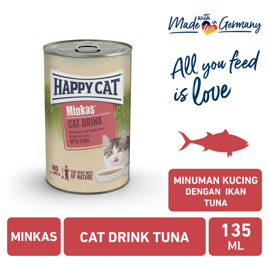 Happy Cat Minkas Cat Drink With Tuna Wet Food 135 ml Makanan Basah