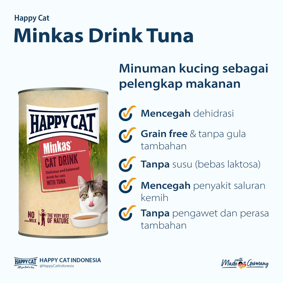 Happy Cat Minkas Cat Drink With Tuna Wet Food 135 ml Makanan Basah