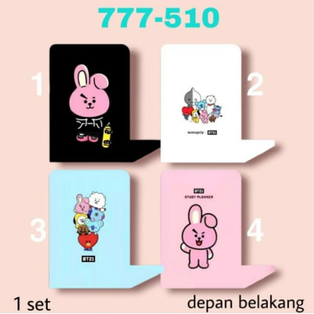 

Stand Book / Book End / Pembatas Buku Motif Kartun Bahan Besi 1 Set Isi 2 Pcs 777-510